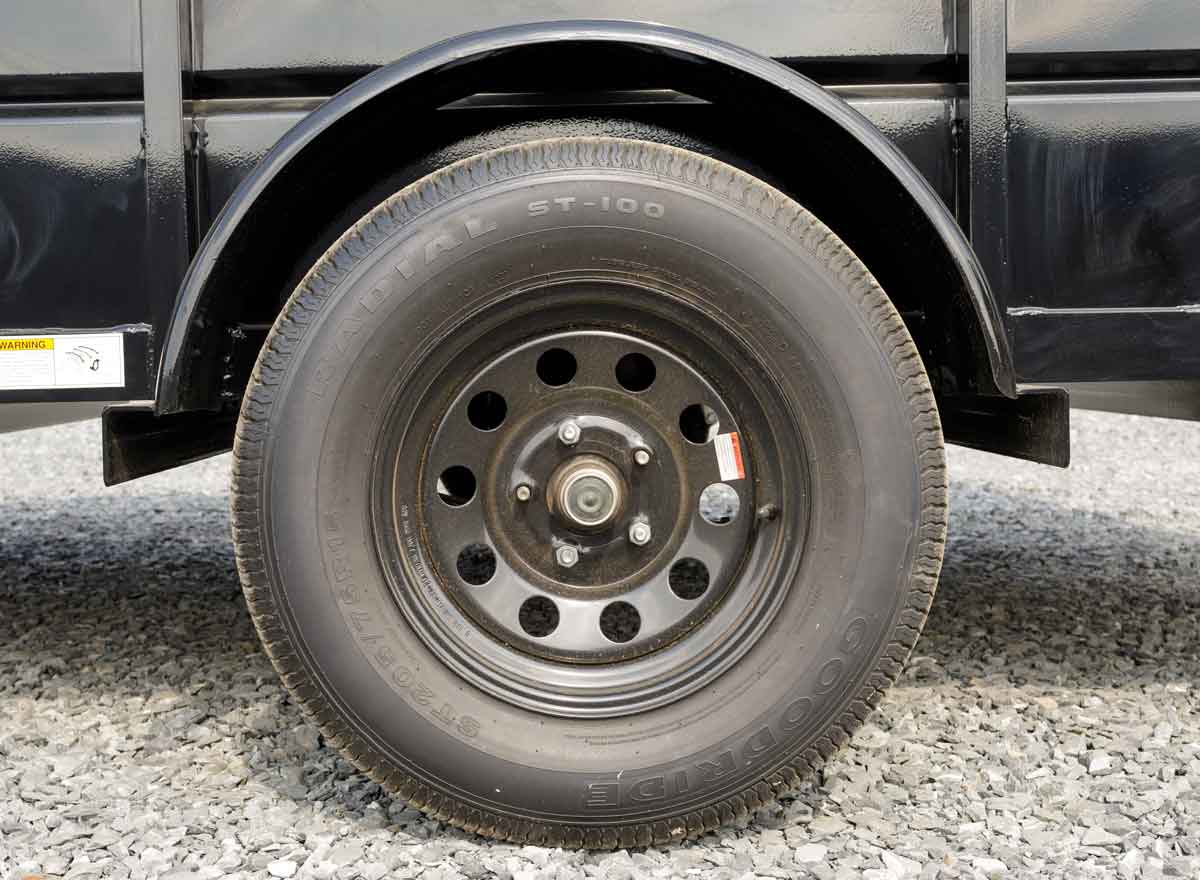 radial tires on trailer