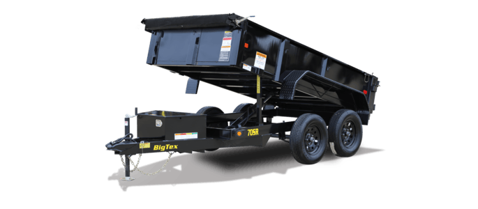 Big Tex 70SR, Dump, 60″ x 10′, 7K, Double Rear Doors image 3